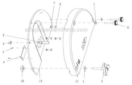Part Location Diagram of 56770-04 MK Diamond Knob, Tri-Plastic